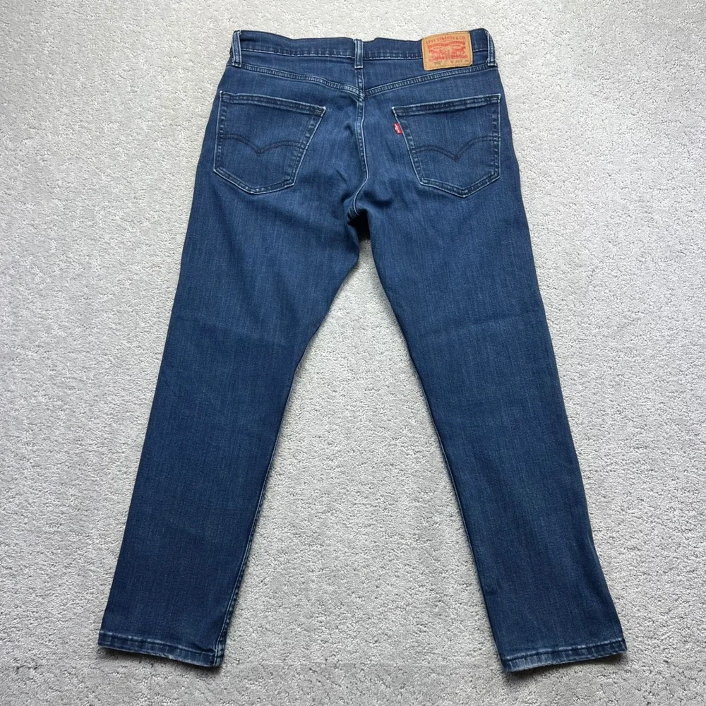 Levis 502 Jeans 33x30(34x28) Regular Taper Blue Denim Stretch All Seasons Tech